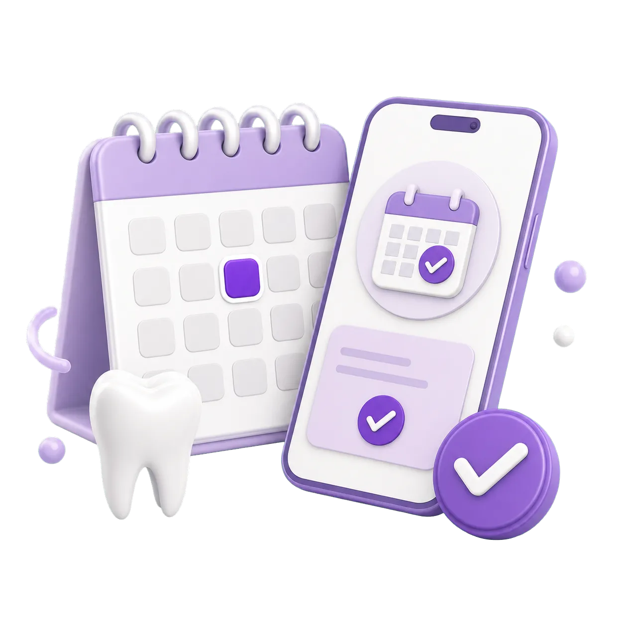 Appointment booking dental illustration