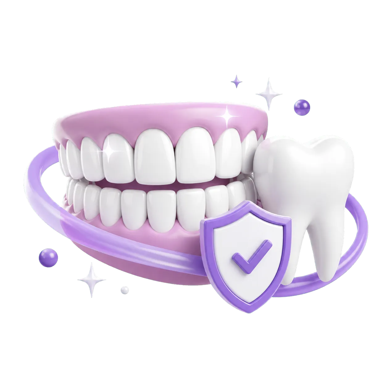 Healthy confident smile illustration