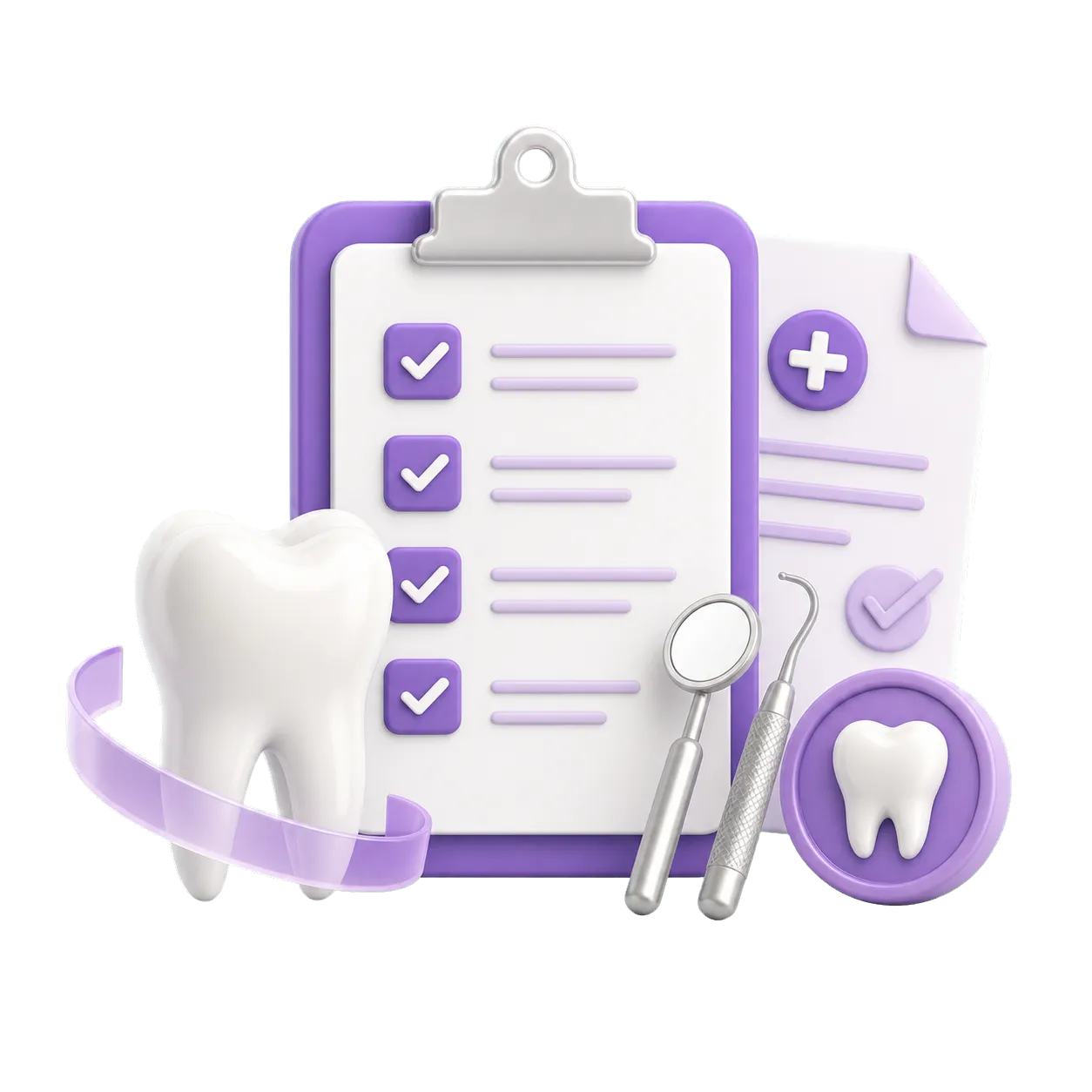 Personalized dental treatment plan illustration